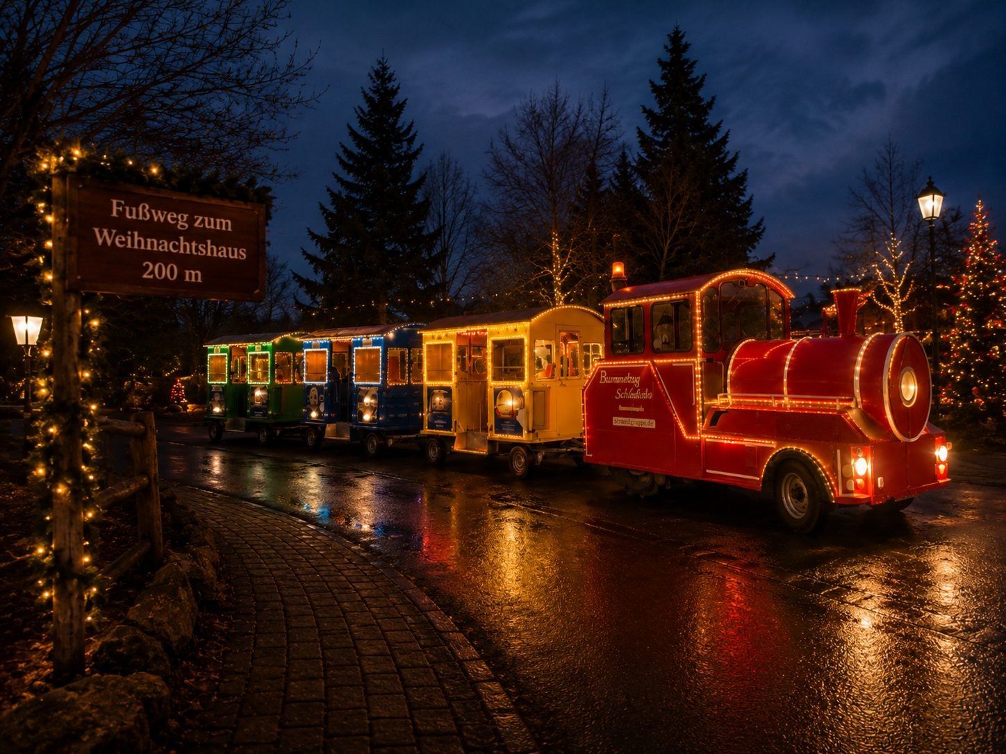 Bummelzug zum Weihnachtshaus